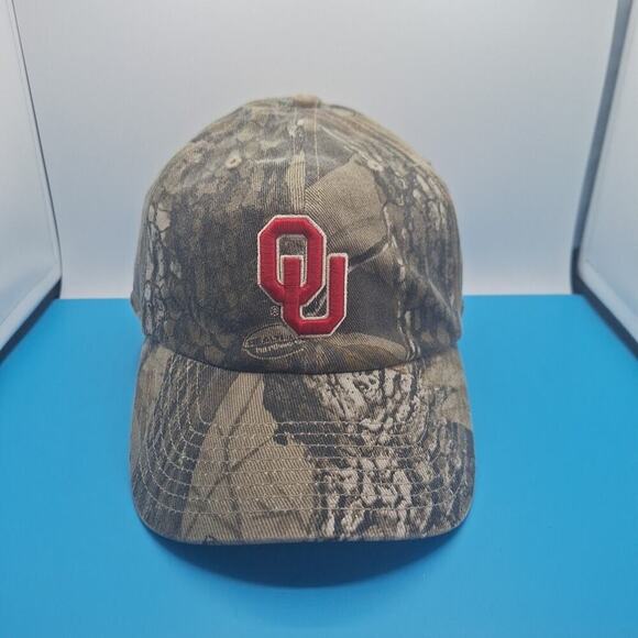 Oklahoma Sooners Camouflage Fitted Size Small Cap Hat NCAA '47 Brand - Picture 1 of 8
